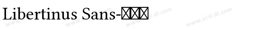 Libertinus Sans字体转换